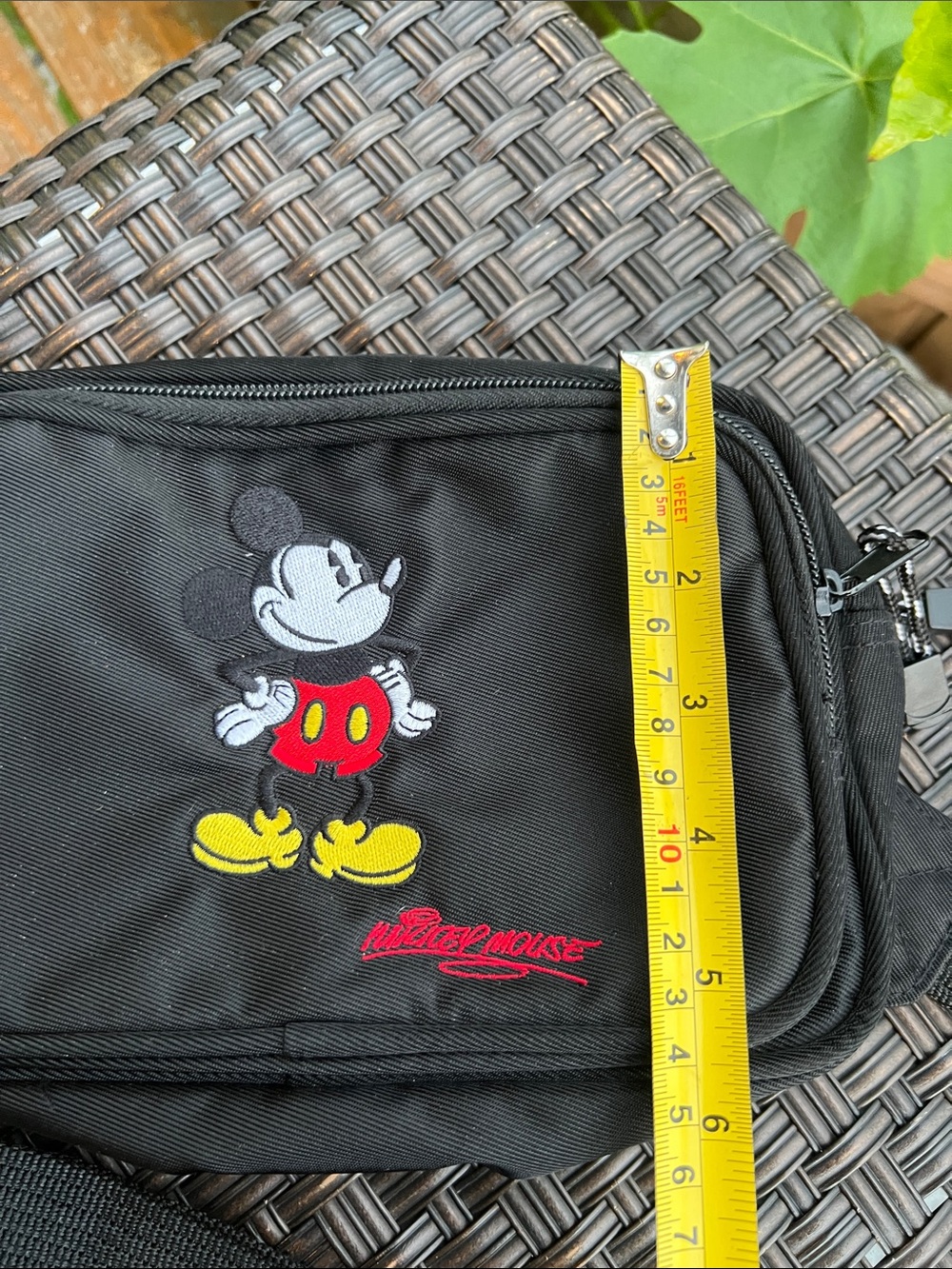 Disney Black Crossbody with Mickey Embroidery and Yellow Accents - Picture 10 of 10